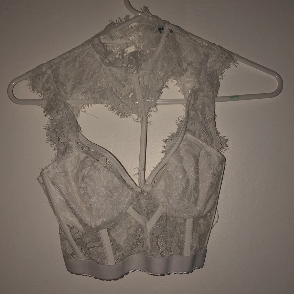Sexy lace trip top